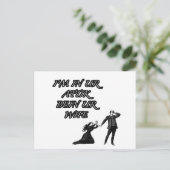 In unserer Kunst, in unserer Ehefrau Postkarte (Stehend Vorderseite)