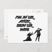 In unserer Kunst, in unserer Ehefrau Postkarte (Vorne/Hinten)