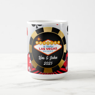 In Vegas geheiratet Poker Chip Tasse