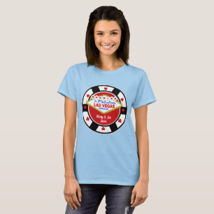 In Vegas verheiratet Poker Chip T-Shirt