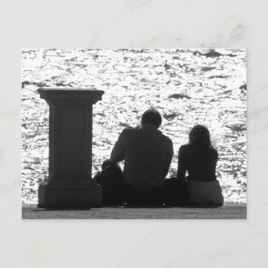 In Venedig an der Lagune Postkarte (Vorderseite)