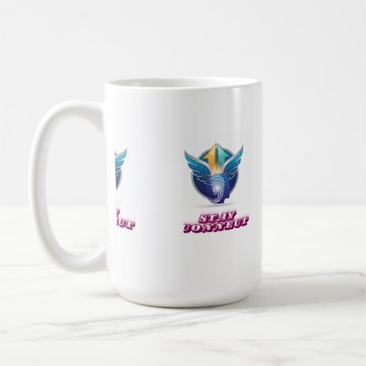 in Verbindung bleiben Kaffeetasse (Links)