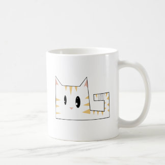 In Verlegenheit gebrachte Miezekatze Kaffeetasse