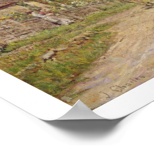 In Village Scene Poster (Ecke)