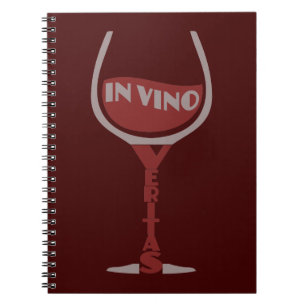 In Vino Veritas benutzerdefiniertes Notebook Notizblock