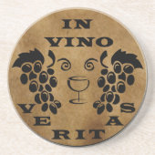 In vino veritas getränkeuntersetzer (Vorne)