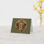 In vino veritas karte (Gelbe Blume)