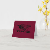 In vino veritas karte (Gelbe Blume)