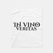 In Vino Veritas _ Latin _ Ancient Rome _ Wine Lieb Fleecedecke (Vorderseite)