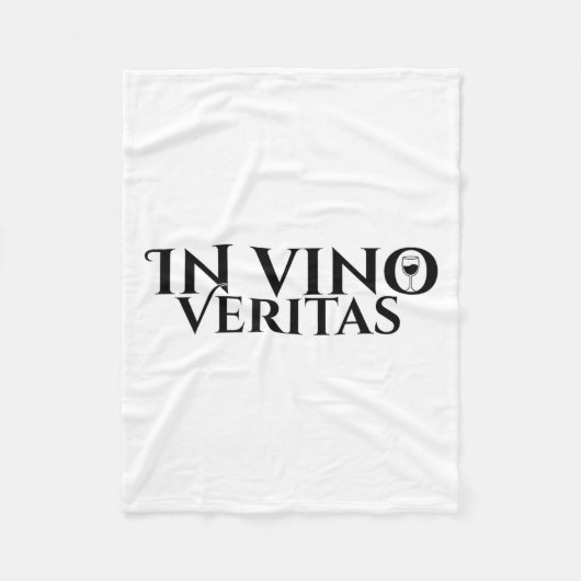 In Vino Veritas _ Latin _ Ancient Rome _ Wine Lieb Fleecedecke (Vorderseite)