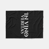 In Vino Veritas _ Latin _ Ancient Rome _ Wine Lieb Fleecedecke (Vorderseite (Horizontal))