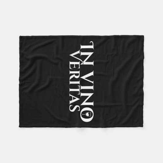 In Vino Veritas _ Latin _ Ancient Rome _ Wine Lieb Fleecedecke (Vorderseite (Horizontal))