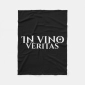 In Vino Veritas _ Latin _ Ancient Rome _ Wine Lieb Fleecedecke (Vorderseite)