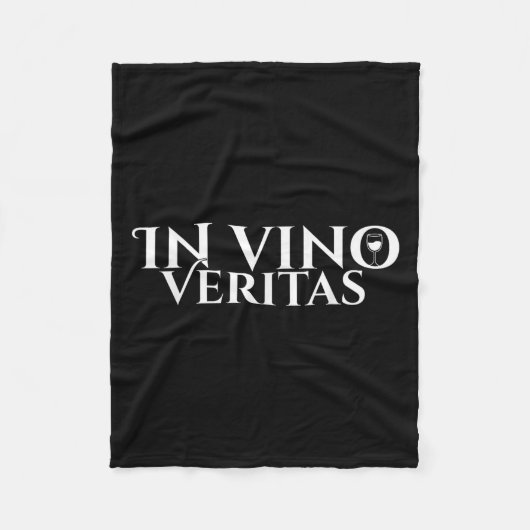 In Vino Veritas _ Latin _ Ancient Rome _ Wine Lieb Fleecedecke (Vorderseite)