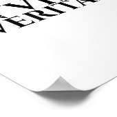 In Vino Veritas _ Latin _ Ancient Rome _ Wine Lieb Poster (Ecke)