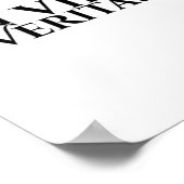 In Vino Veritas _ Latin _ Ancient Rome _ Wine Lieb Poster (Ecke)