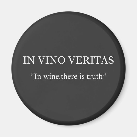 In vino veritas magnet (Vorne)