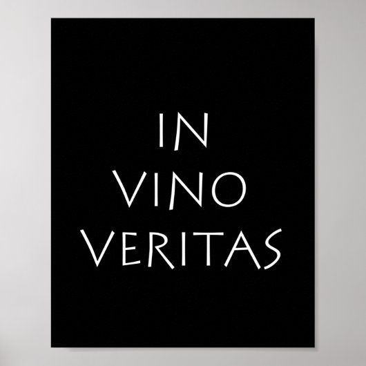 In vino veritas poster (Vorne)