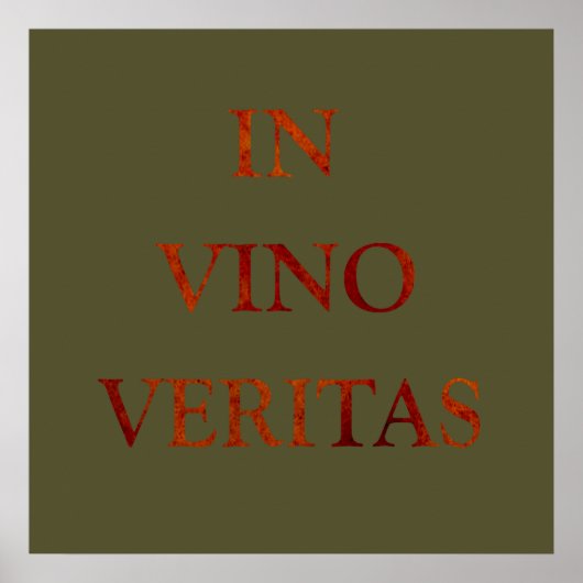in vino veritas poster (Vorne)