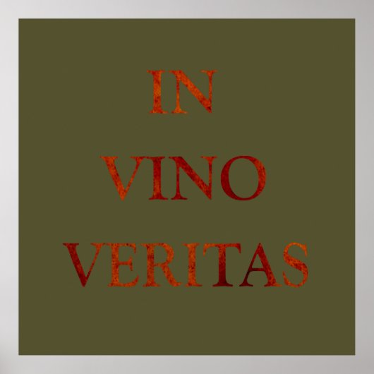 in vino veritas poster (Vorne)