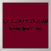 In vino veritas poster (Vorne)