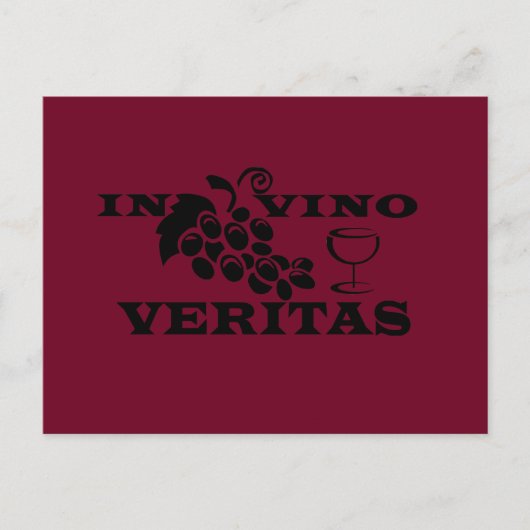 In vino veritas postkarte (Vorderseite)