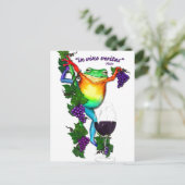 In Vino Veritas Postkarte (Stehend Vorderseite)