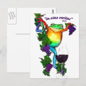 In Vino Veritas Postkarte (Vorne/Hinten)