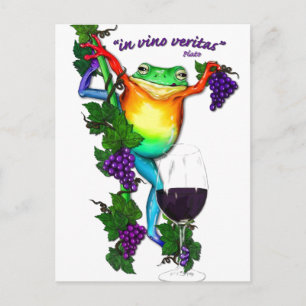 In Vino Veritas Postkarte