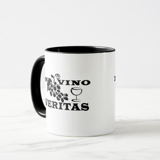 In vino veritas tasse (Vorderseite Links)