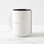 In Vino Veritas Zwei-Ton Tasse (Vorderseite Links)