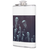 in Vinyl eingeschlagener Flachmann (Links)