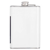 in Vinyl eingeschlagener Flachmann (Rückseite)