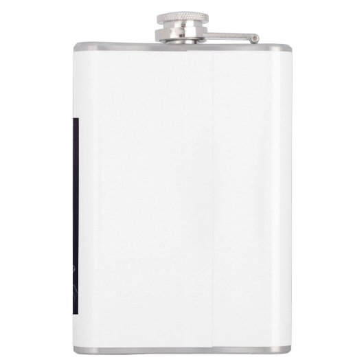 in Vinyl eingeschlagener Flachmann (Rückseite)