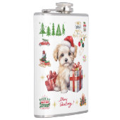 in Vinyl eingeschlagener Flachmann (Rechts)