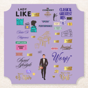 in Vinyl eingeschlagener Flachmann Untersetzer