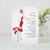 In Vogue Fashion Show Einladung (Stehend Vorderseite)