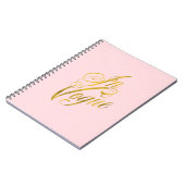 In Vogue Quote Imitate Gold Foil Metallic Mode Notizblock (Linke Seite)