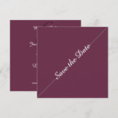 In Vogue Save the Date Minimalistisch (Vorne/Hinten)