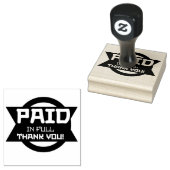 IN VOLLEM DANK BEZAHLT GUMMISTEMPEL (Stempel)