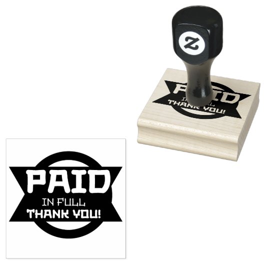 IN VOLLEM DANK BEZAHLT GUMMISTEMPEL (Stempel)