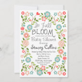 In voller Blütendusche Einladung (Vorderseite)