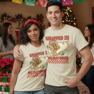 In Weihnachtsstimmung eingewickelter mexikanischer T-Shirt
