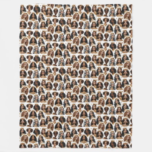 In Weisheit gekrönt Blanket Fleecedecke (Vorderseite)