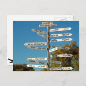 In welche Richtung? Postkarte (Vorne/Hinten)