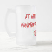 IN WELCHEM JAHR WIRD EIN VAMPIRE ZU EINER SCHÖNEN MATTGLAS BIERGLAS (Links)