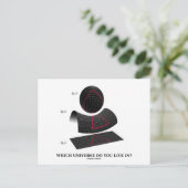 In welchem Universum wohnst du? (Physischer Spaß) Postkarte (Stehend Vorderseite)