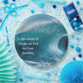 In Wellen des Wandels inspirierende Angebotssteige Pappteller (Party)