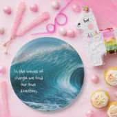 In Wellen des Wandels inspirierende Angebotssteige Pappteller (Party)