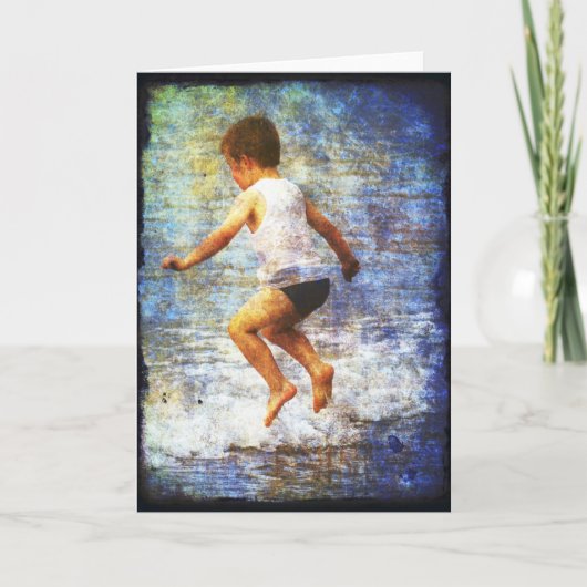 In Wellen springen Karte (Vorderseite)